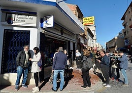 Imagen de la administración de El Palmar que resultó agraciada con el primer premio de la Lotería del Niño el año pasado.