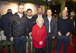 Jorge Navarro, Antonio Ferrer, Nuria Sánchez, Alberto Moreno, Juan Antonio Ayala y Alfonso Rodríguez. Francisco Tomás, Juan Antonio y Carlos García y Catalina y Teresa Valera.