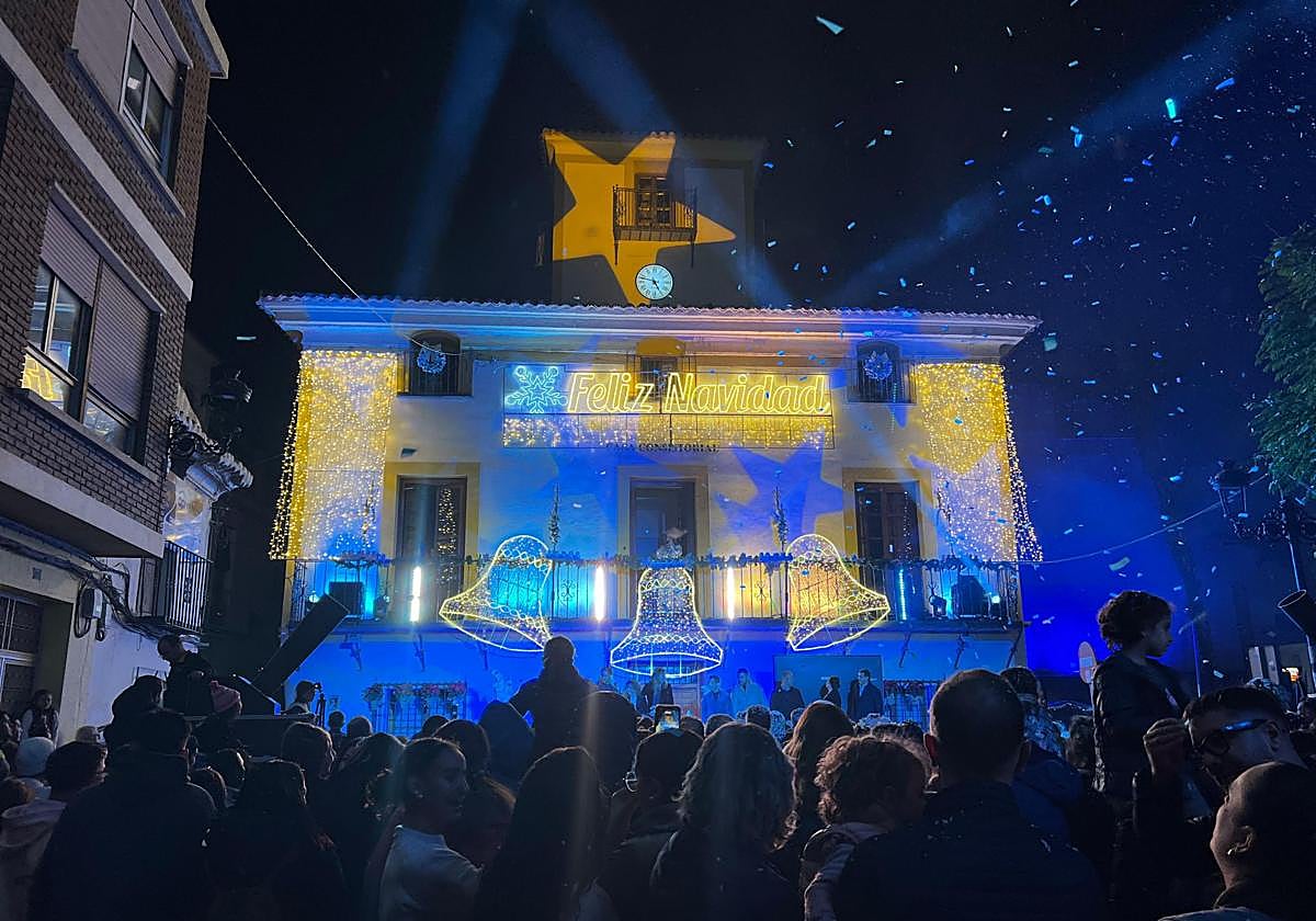 Encendido navideño en Archena este domingo por la noche.