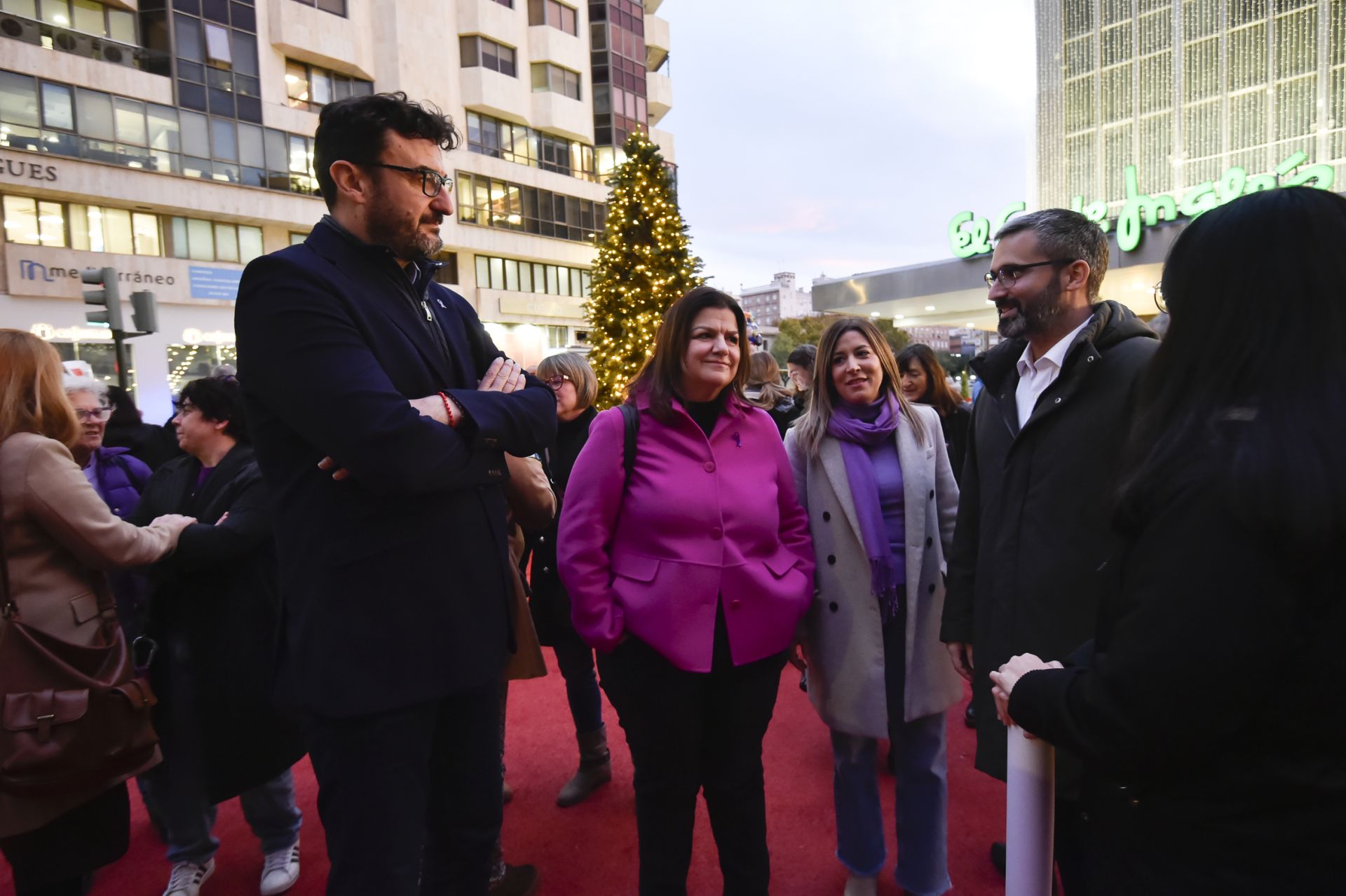 Manifestación por el 25N en Murcia, en imágenes
