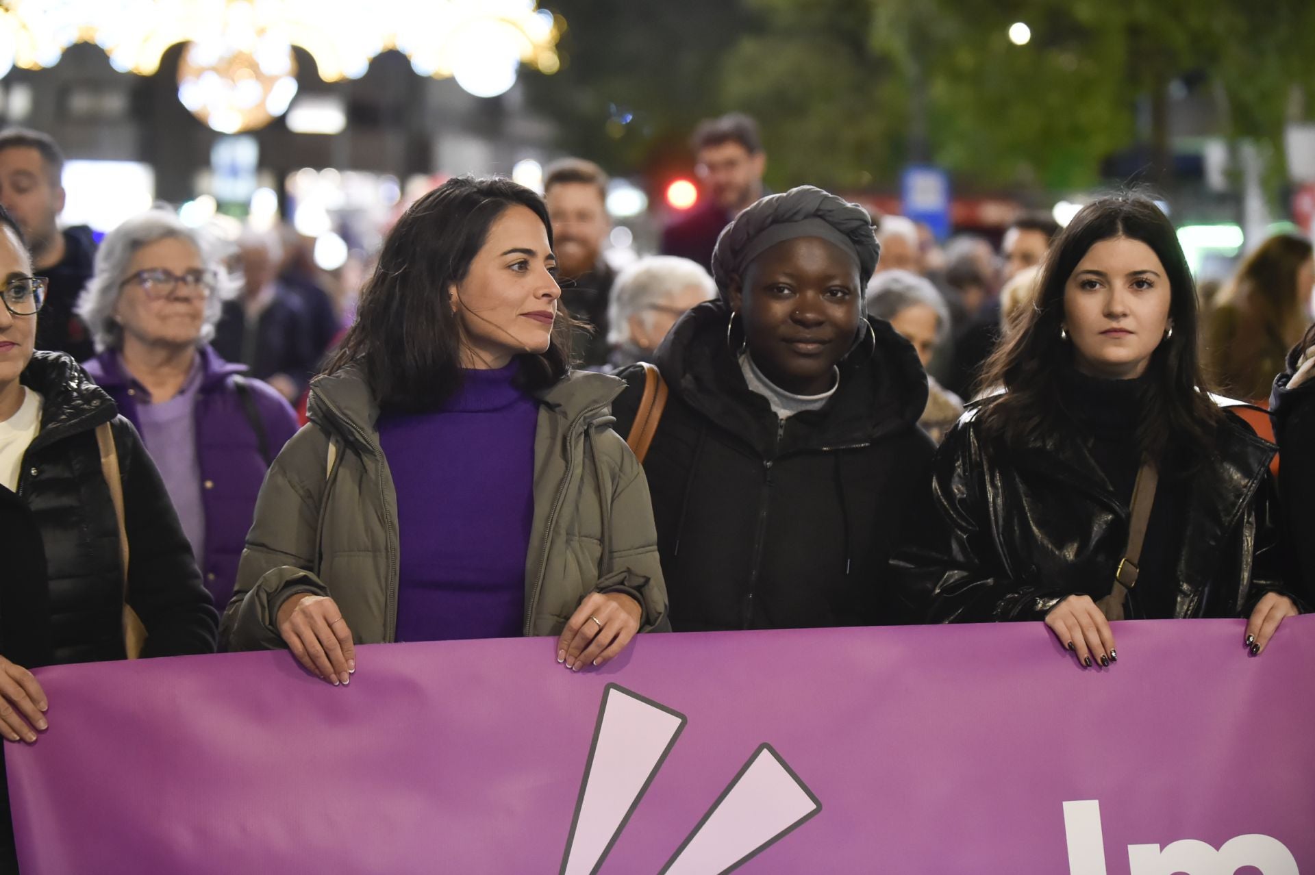 Manifestación por el 25N en Murcia, en imágenes
