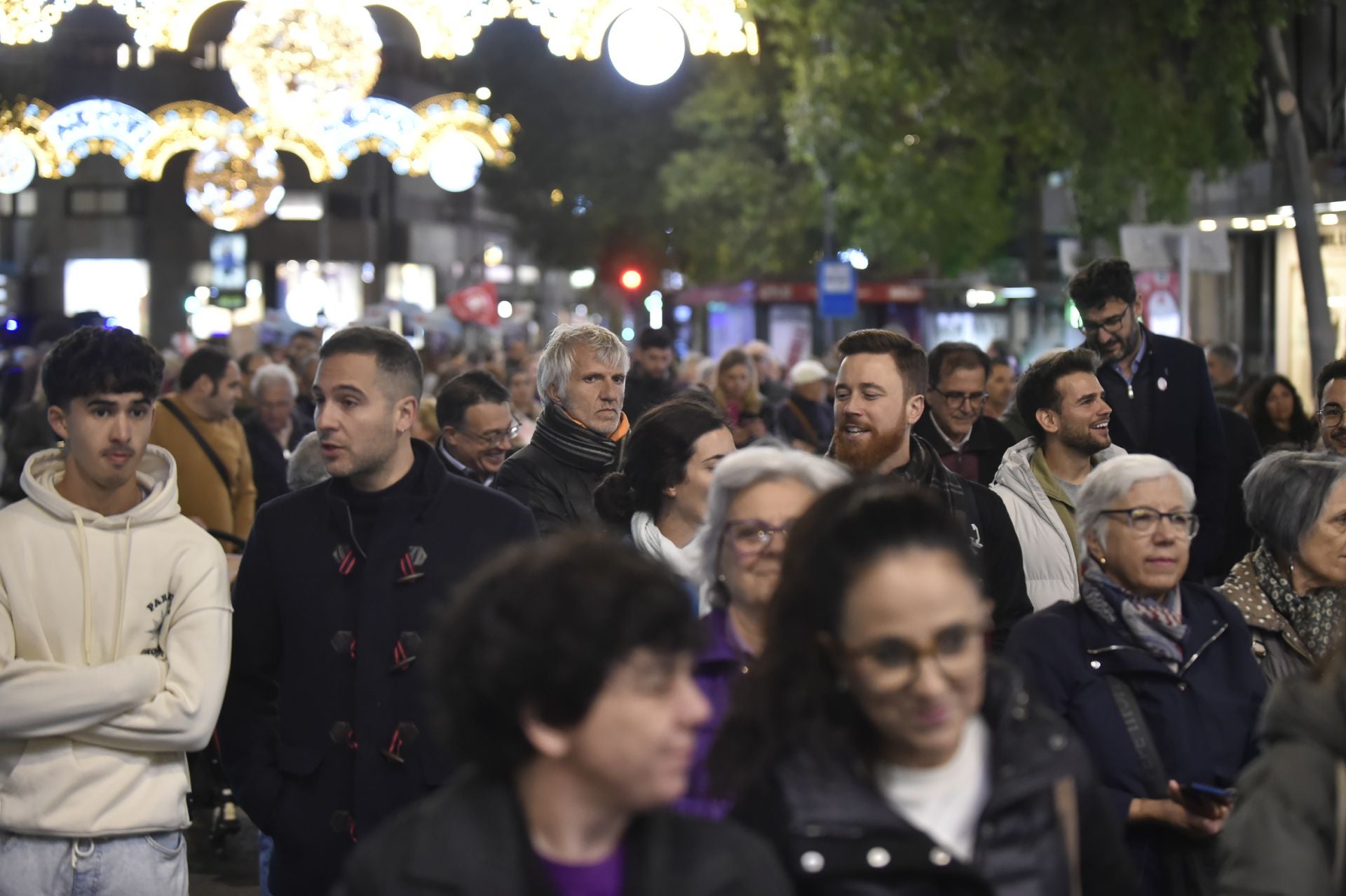 Manifestación por el 25N en Murcia, en imágenes