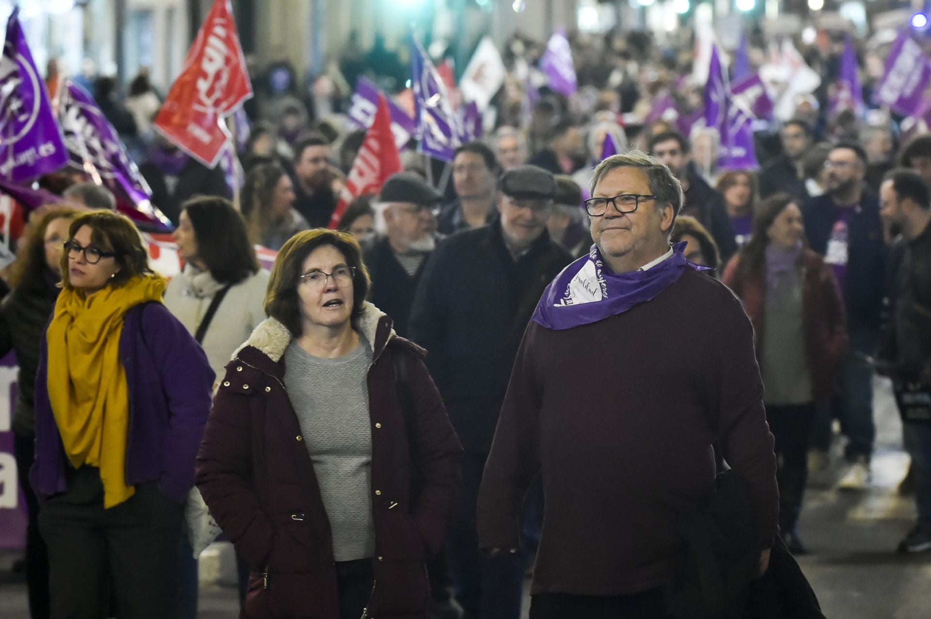 Manifestación por el 25N en Murcia, en imágenes