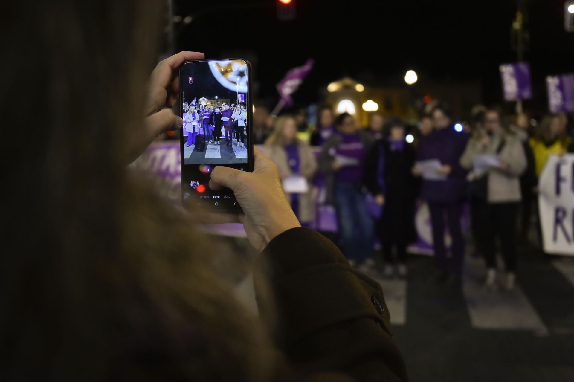 Manifestación por el 25N en Murcia, en imágenes