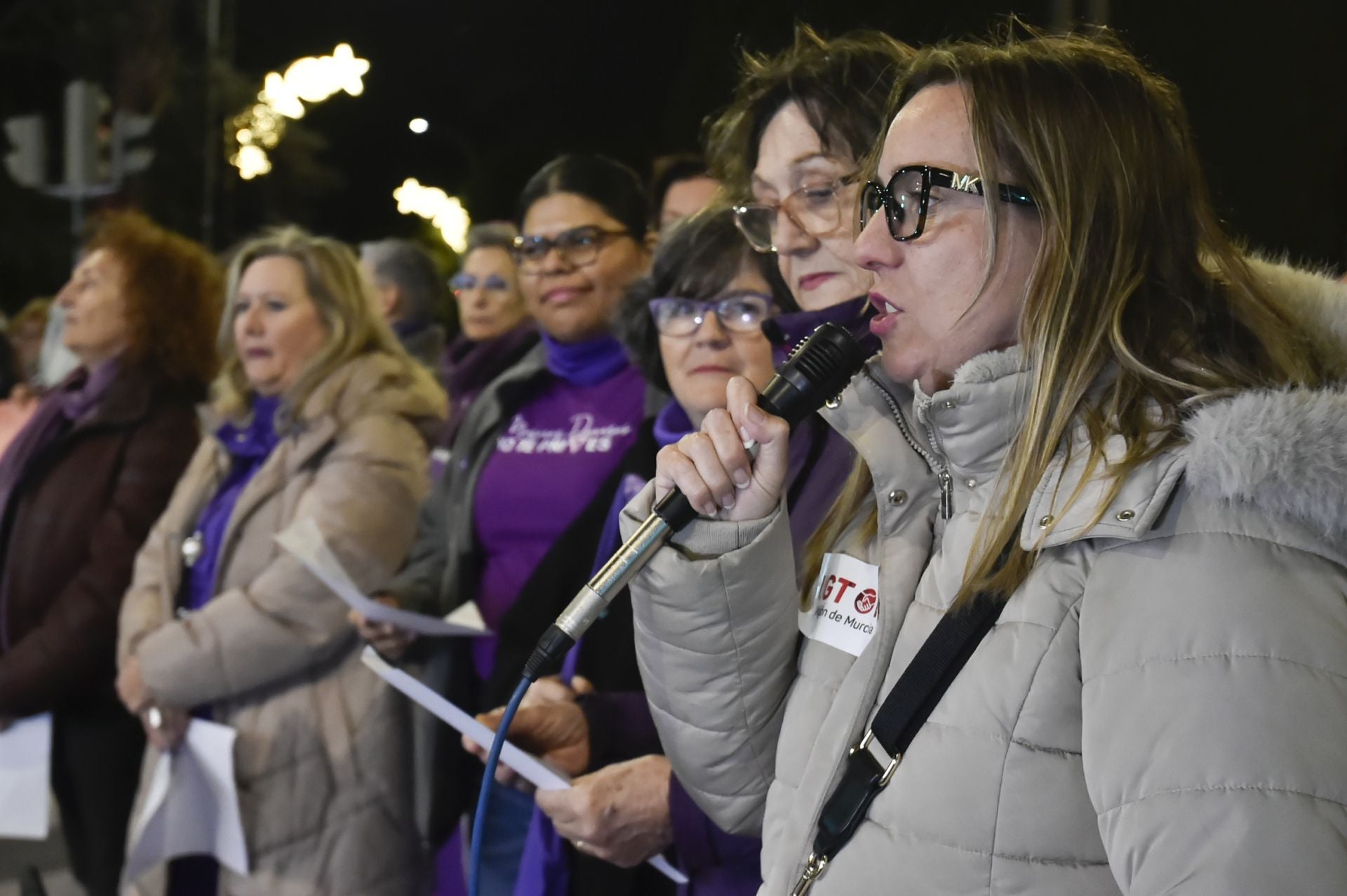 Manifestación por el 25N en Murcia, en imágenes