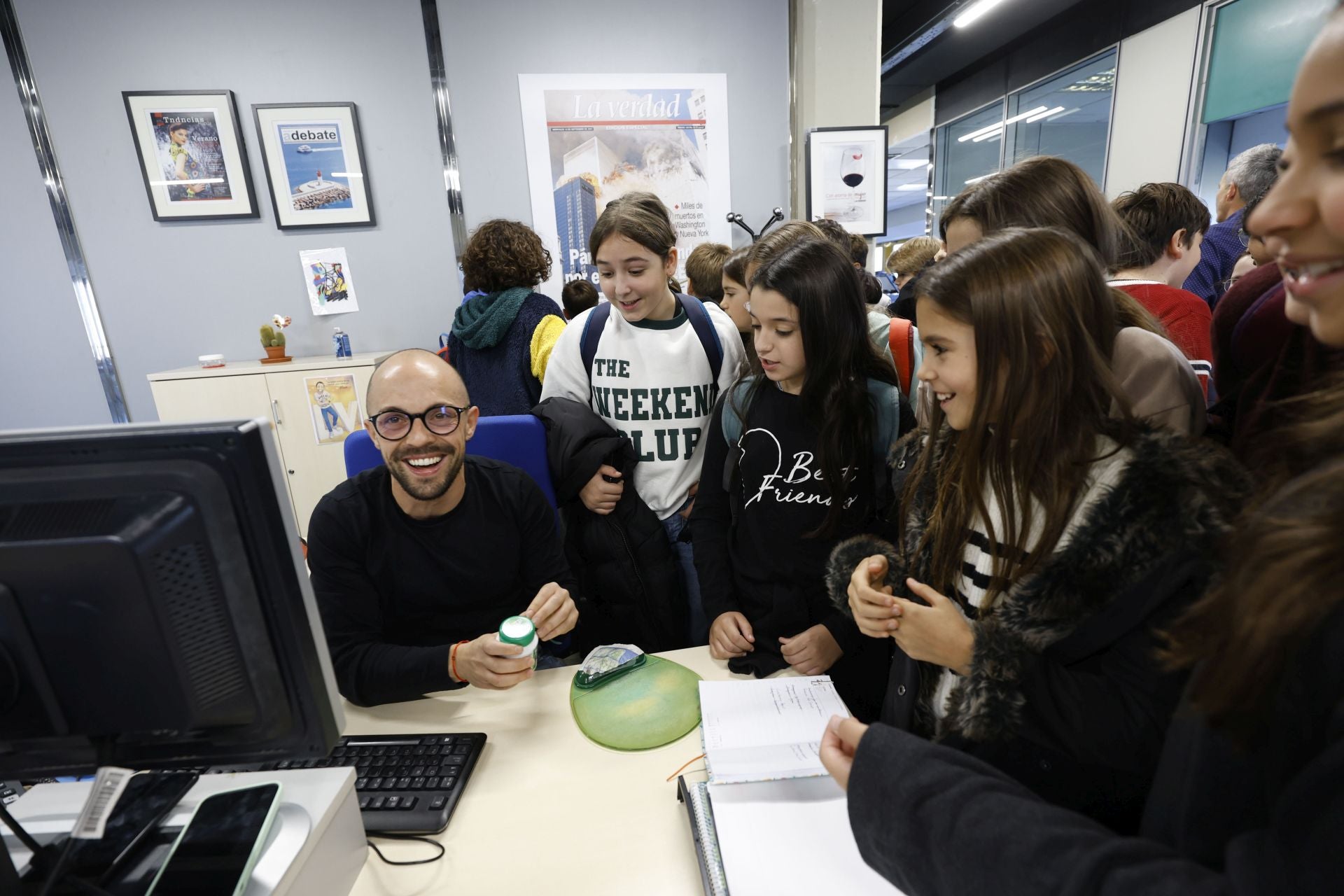 Los alumnos de del CEIP San Pablo de Murcia visitan LA VERDAD, en imágenes