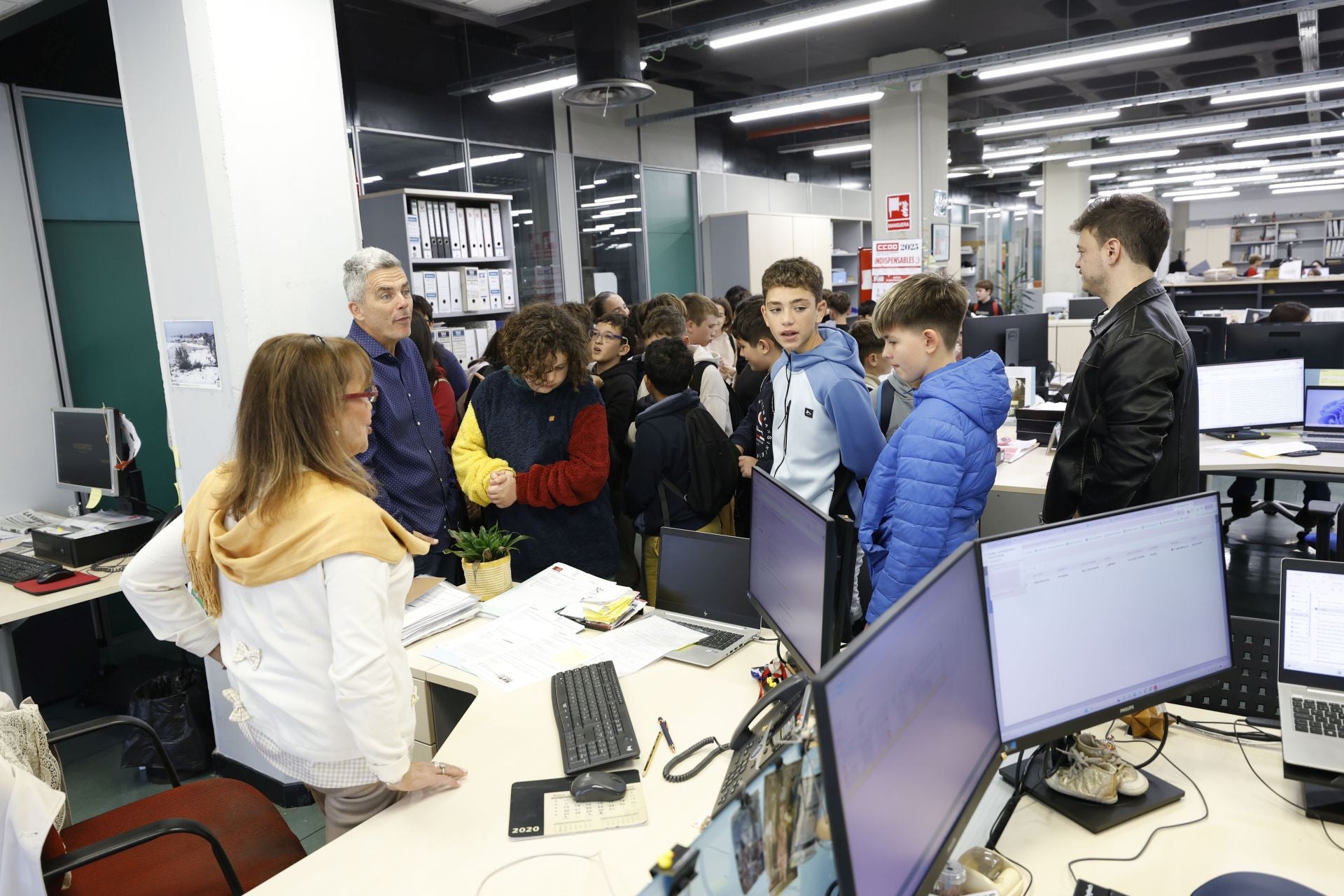 Los alumnos de del CEIP San Pablo de Murcia visitan LA VERDAD, en imágenes