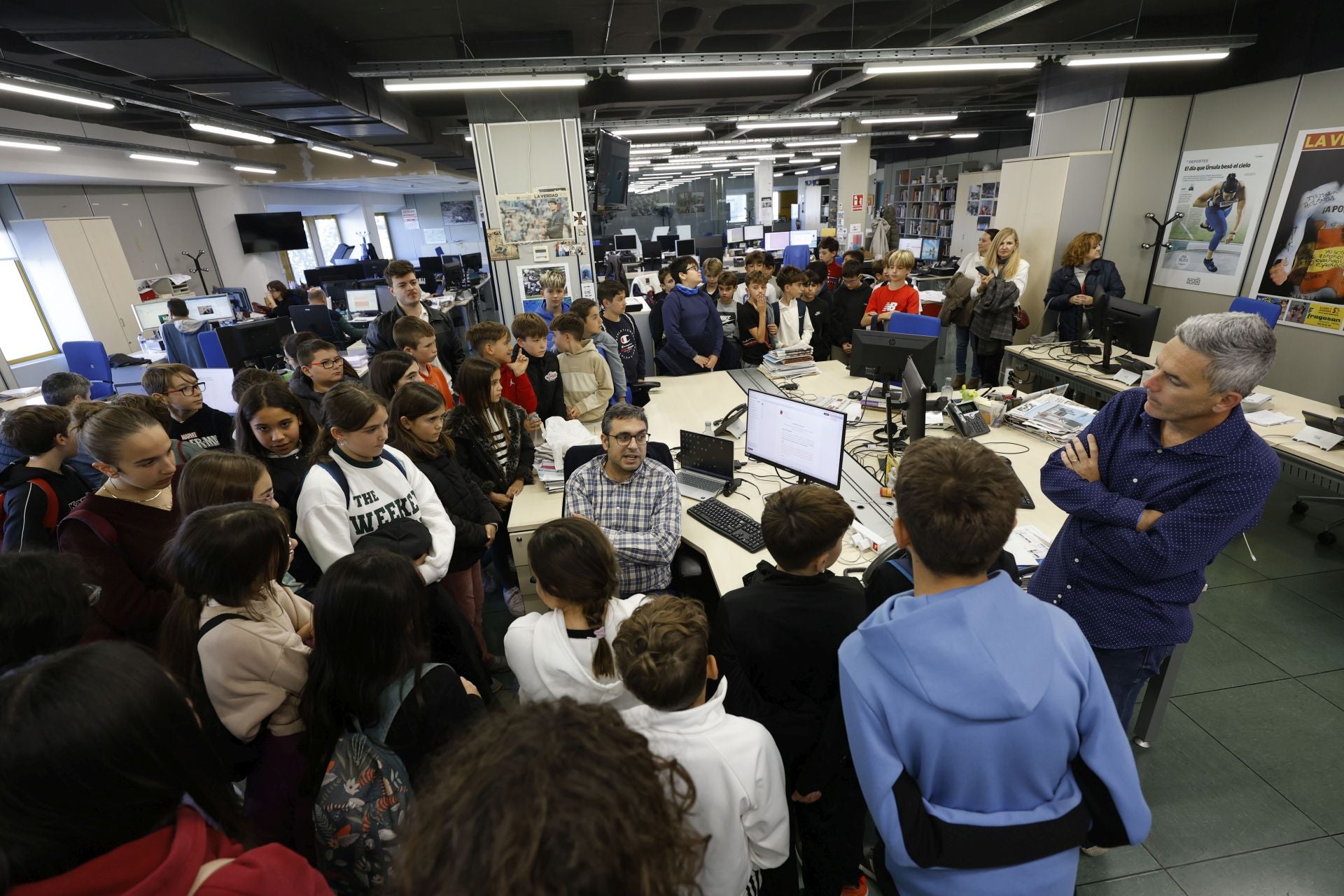 Los alumnos de del CEIP San Pablo de Murcia visitan LA VERDAD, en imágenes