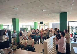 Presentación de la campaña solidaria en Muebles Montiel.