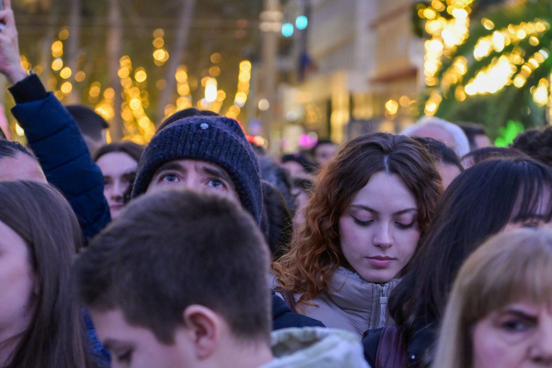 El encendido del árbol de Navidad de Murcia, en imágenes