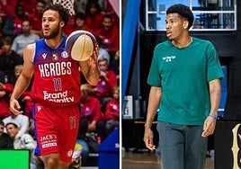 Kobe Webster y Chayce Polynice.