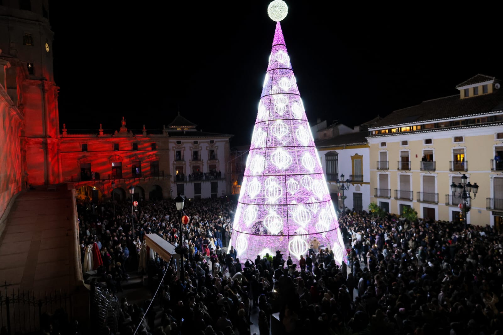 En imágenes, encendido de la Navidad en Lorca
