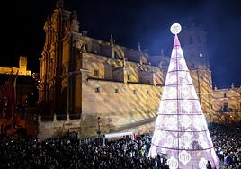 En imágenes, encendido de la Navidad en Lorca