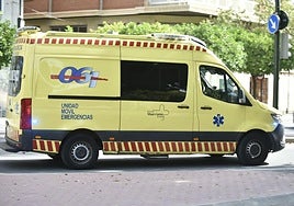 Una ambulancia del 061, en una foto de archivo.