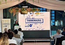 Sara Rubira en la inauguración de la jormada de Agricultura organizada por el IMIDA