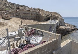 Las obras de la batería San Leandro continúan avanzando.