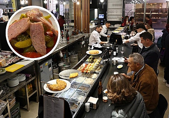 Variedad y calidad. La barra del local, hasta la bandera entre semana.