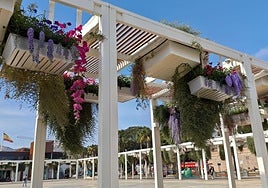 Recreación de cómo quedarán las jardineras tras el proyecto.