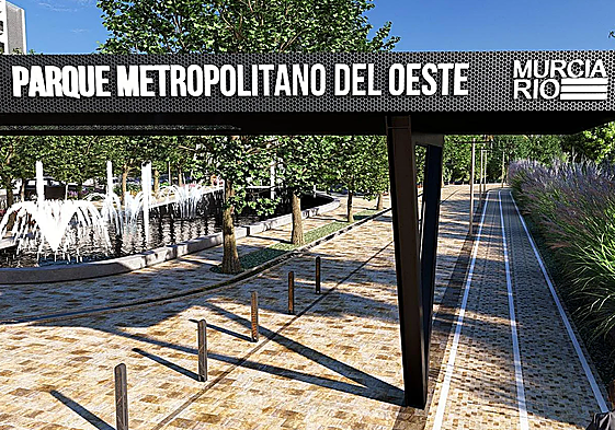 Recreación del acceso al futuro Parque Metropolitano del Oeste.