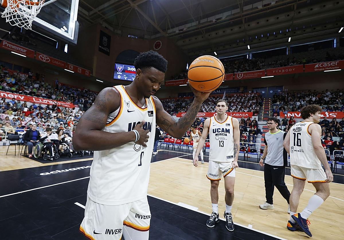 Jugadores del UCAM, en una imagen de archivo.