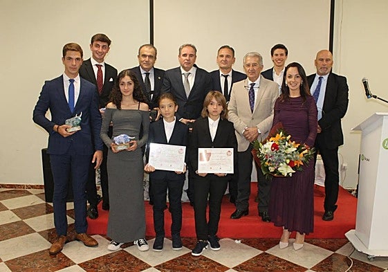 Premiados en la Tertulia Amigos del Toreo de Alcantarilla.