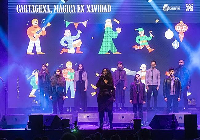 El coro Russingers, durante su actuación de este viernes.