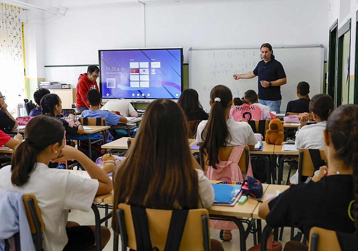 Una clase de un instituto de la Región de Murcia, en una imagen de archivo.