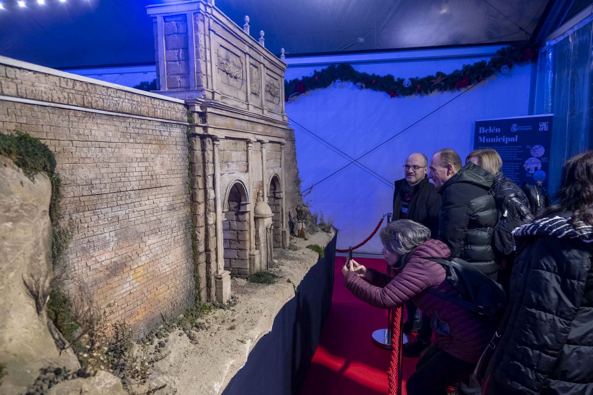 La inauguración del belén de Cartagena, en imágenes