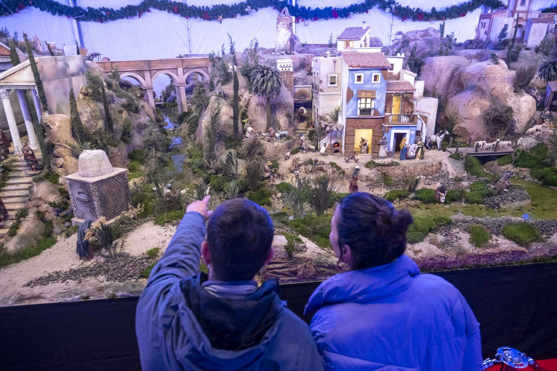 La inauguración del belén de Cartagena, en imágenes