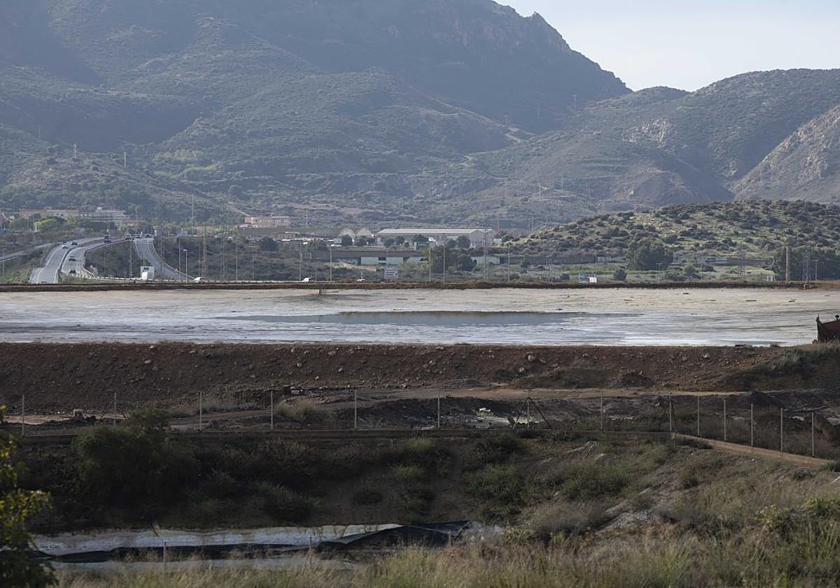 Una de las balsas de residuos tóxicos de Zinsa.