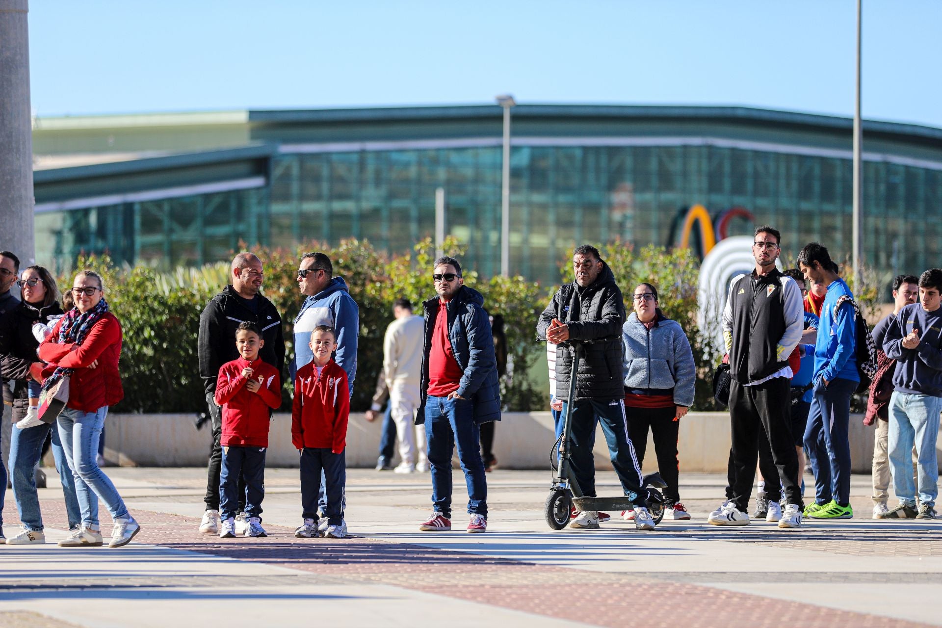 El último entrenamiento del Real Murcia antes del derbi contra el Fútbol Club Cartagena, en imágenes