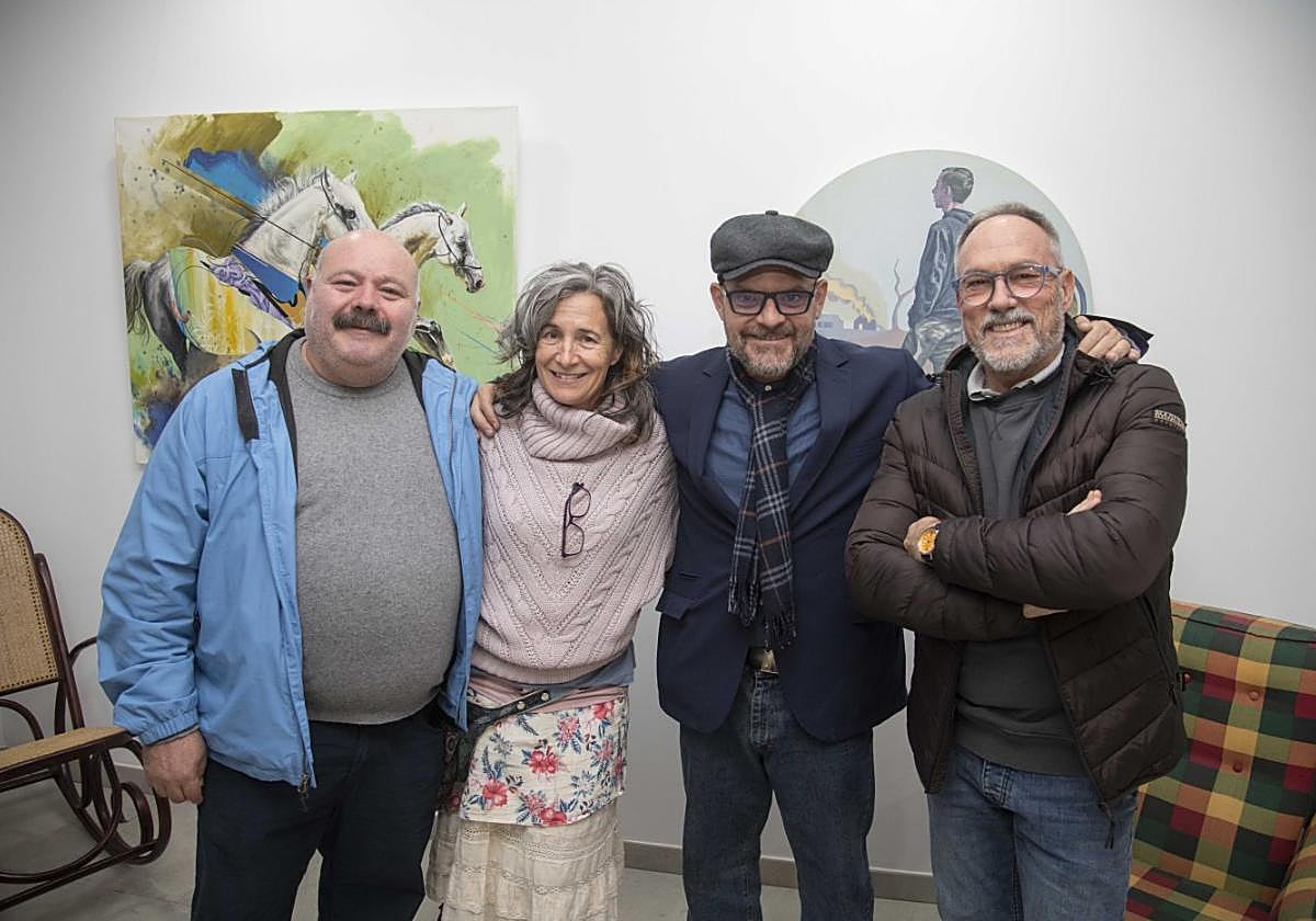 José Jorge Nicolás (Kraser), Belén Orta, Pablo Sánchez y Fernando Sáenz de Elorrieta.