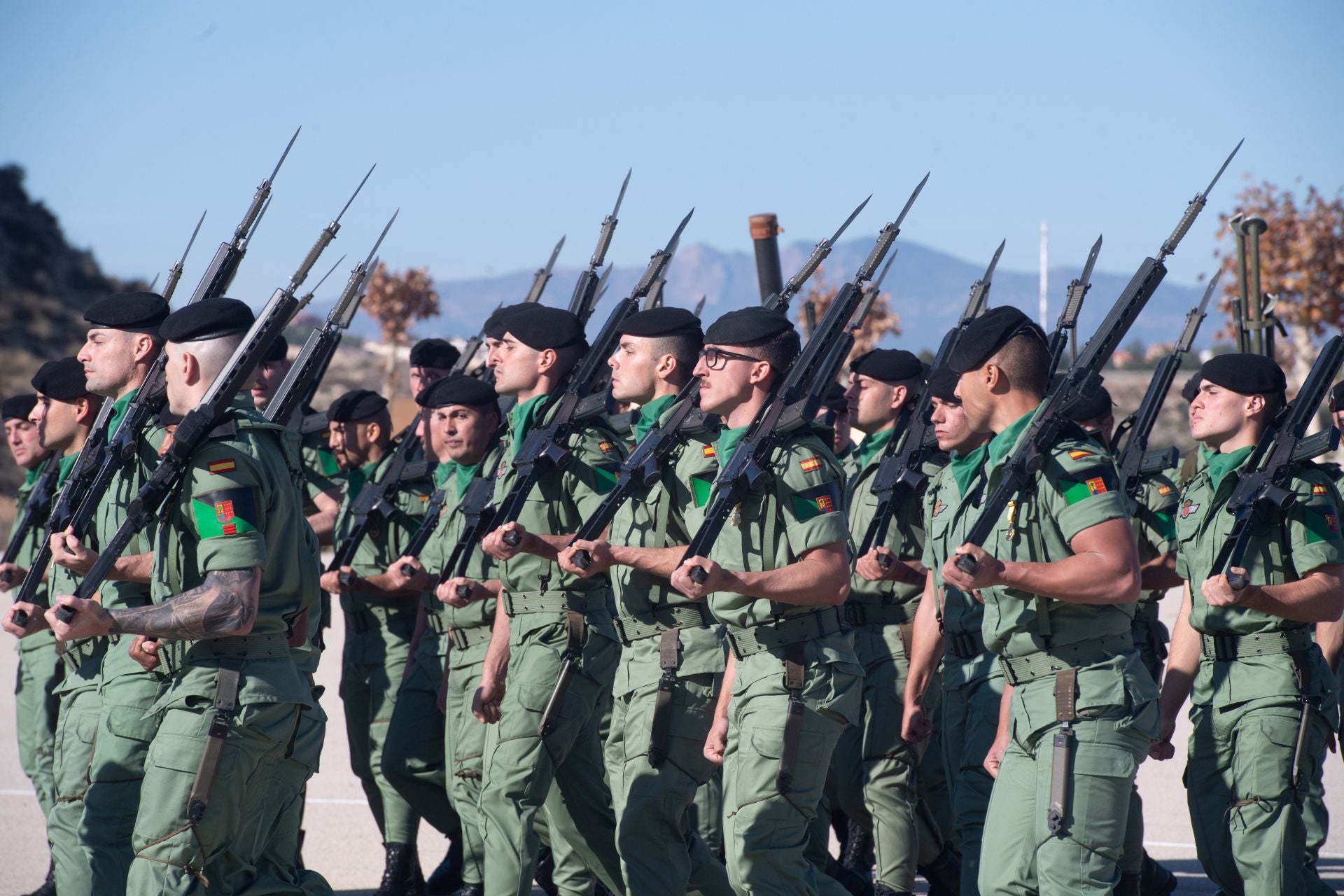 Los paracaidistas de Javalí Nuevo celebran la Inmaculada Concepción