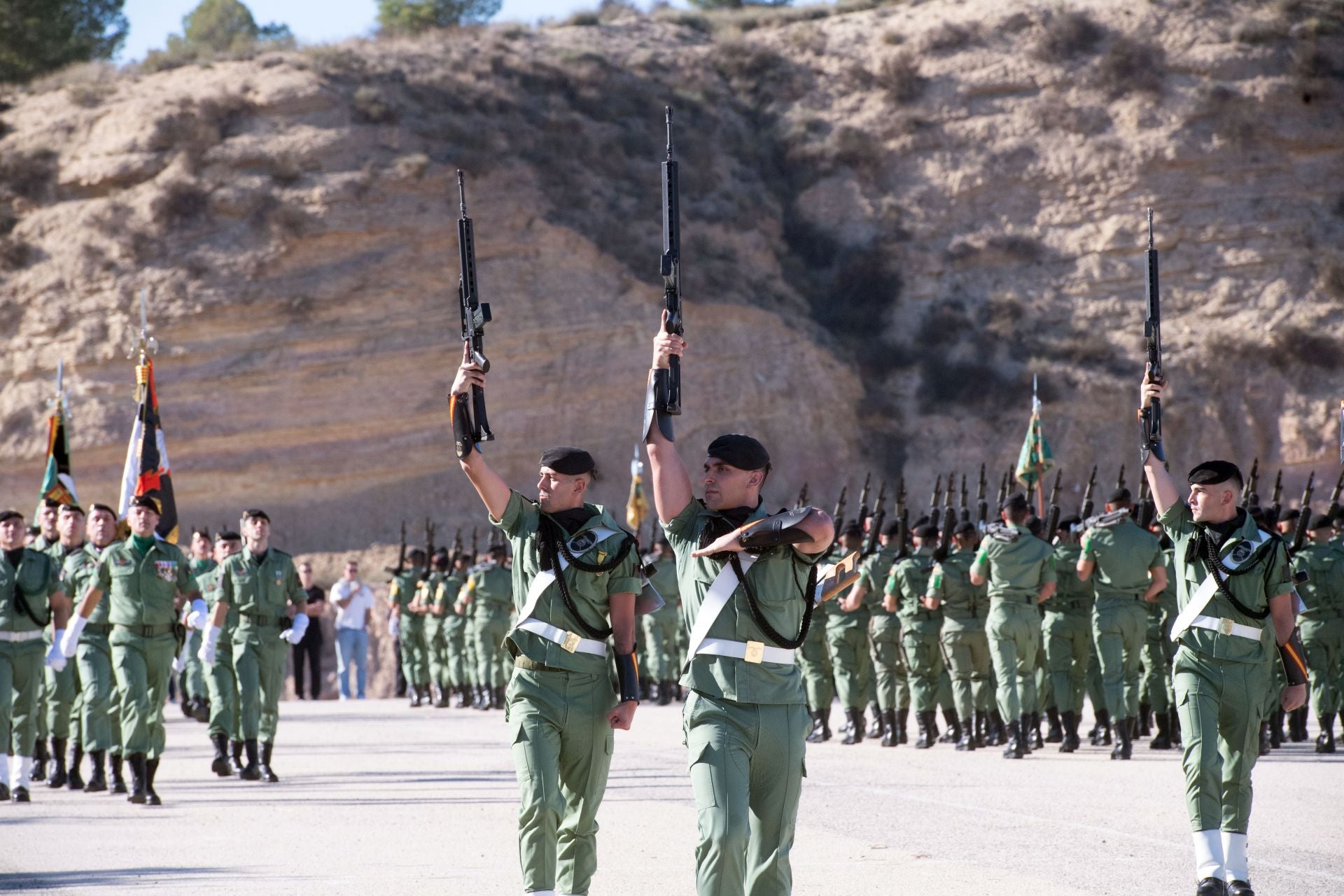 Los paracaidistas de Javalí Nuevo celebran la Inmaculada Concepción