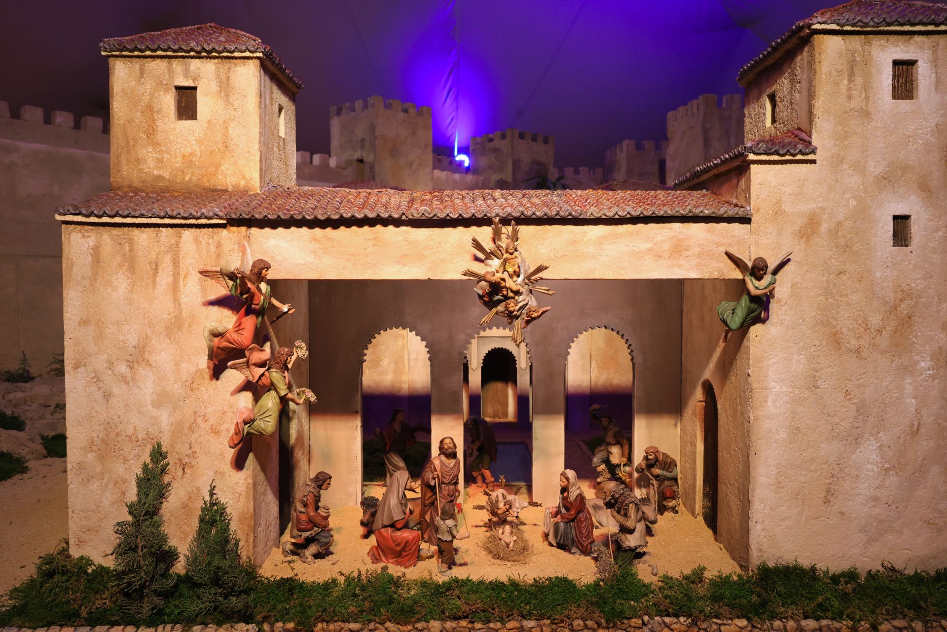 En imágenes, la inauguración del Belén de Murcia en el Palacio Episcopal