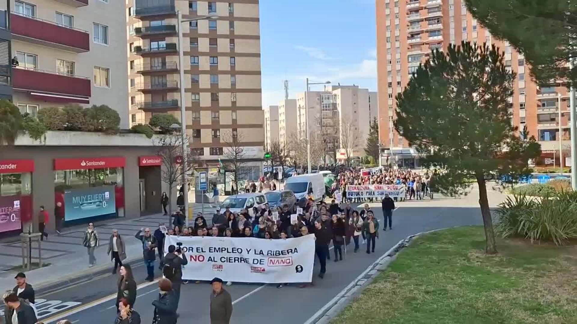 Manifestación en Pamplona en defensa del futuro de la industria en Navarra