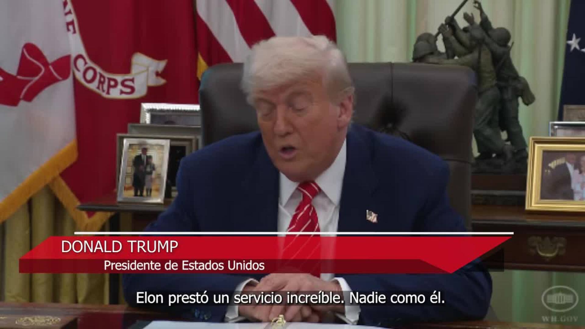 Trump se despide de Musk en la Casa Blanca: "Prestó un servicio ...
