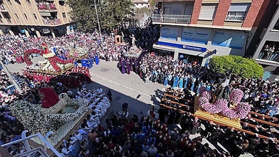 La Procesión del Encuentro pone a vibrar a Alhama
