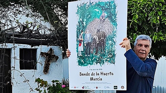 El autor del cartel del Bando de la Huerta: «La pintura costumbrista también puede mostrar una cierta visión crítica»