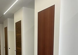 Exposición de puertas en Seiblock.