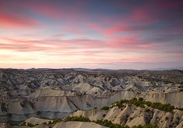 Atardecer en Barrancos de Gebas.