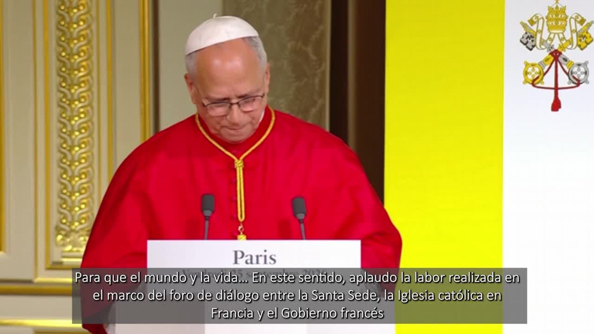 El Papa defiende que "una laicidad justa" no consiste en "excluir la religión"
