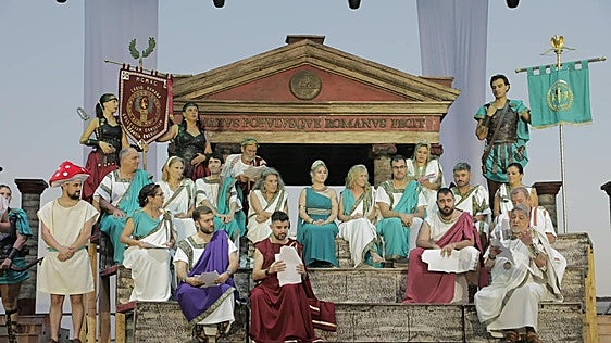 Las imágenes del senado de Carthagineses y Romanos