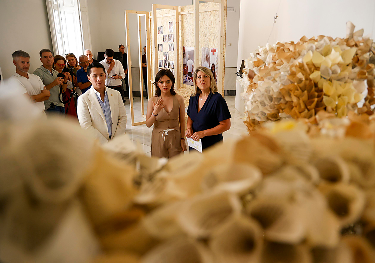 La alcaldesa de Cartagena, Noelia Arroyo, en la inauguración de los proyectos.