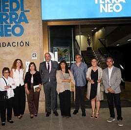 Los galardonados por la Semana Internacional de las Letras ExLibris, este viernes, en Fundación Mediterráneo.