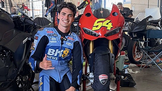 Fermín Aldeguer vuelve a subirse a la moto y apunta al Gran Premio de Aragón