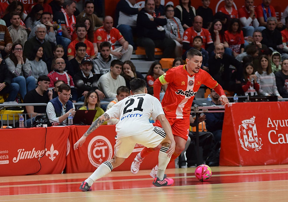 El blanqueño Mellado,cen un partido de la temporada pasada.
