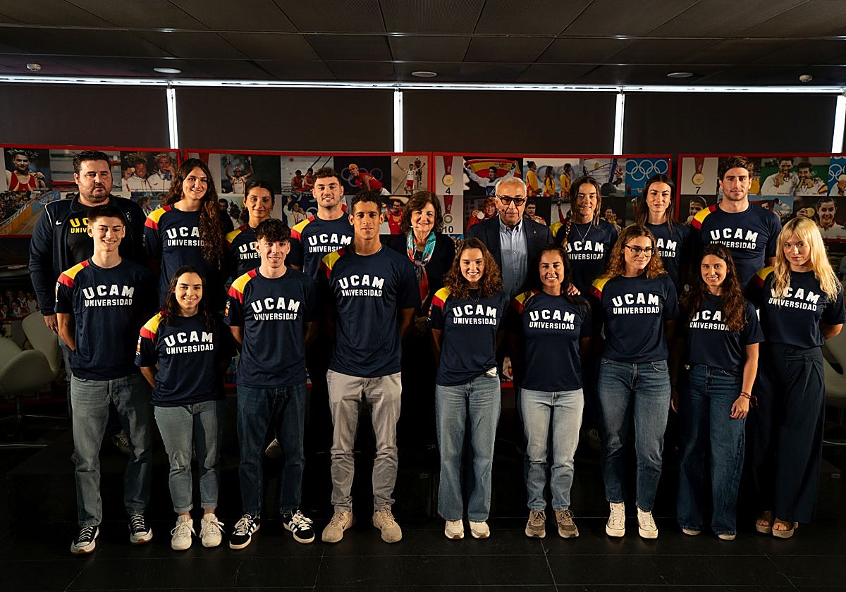 El COE y la UCAM presentan a 15 nuevos deportistas que se unen a esta alianza