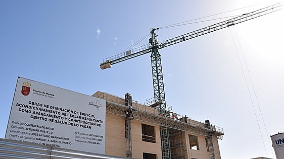 El retraso en las obras del centro de salud de Lo Pagán obliga a renunciar a los fondos europeos