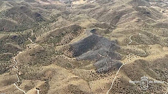 El nuevo incendio forestal en un paraje de Mazarrón ya está controlado